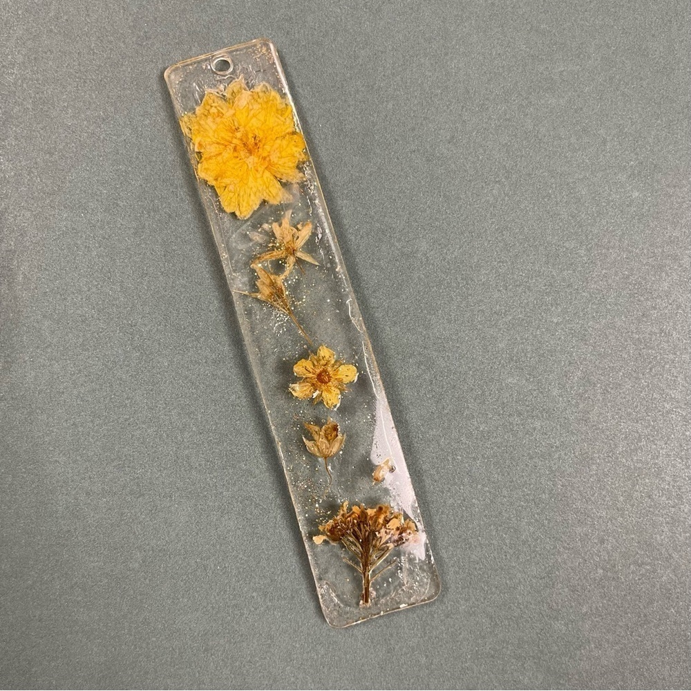 Etsy Handmade Dried Flower Boho Unique One Of A Kind Bookmark Resin